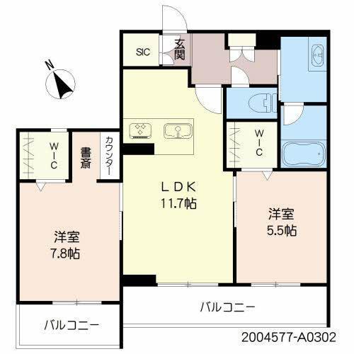 シャーメゾン　ピースベル（302） 間取り図画像