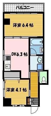 Grus活水通り（201） 間取り図画像