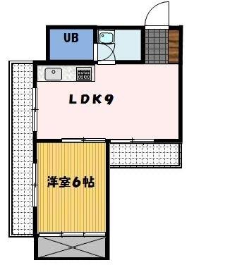 桶屋町七福ビル（801） 間取り図画像