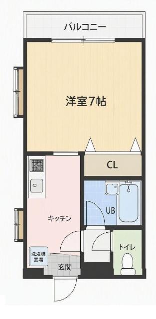 レトワール梁川（401） 間取り図画像