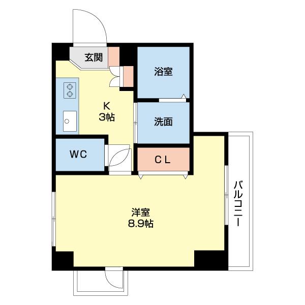 グリーンコート樺島（203） 間取り図画像