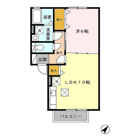 メルベーユ尾崎（103） 間取り図画像