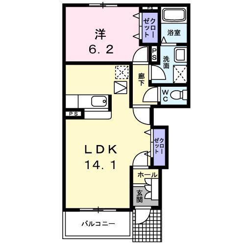 カルムプロムナード（102） 間取り図画像