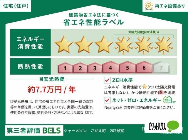 シャーメゾンさかえ町（402） 省エネ性能表示ラベル