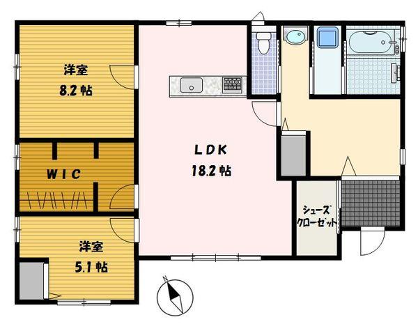矢上町中古戸建 間取り図画像