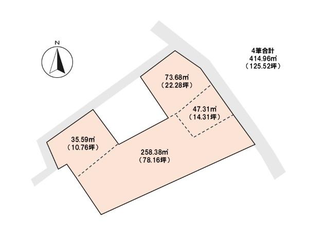 中小島1丁目土地 区画図