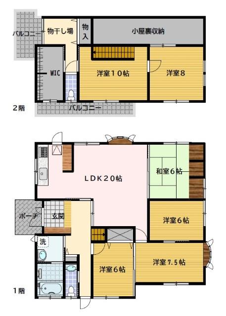 東町戸建 間取り図画像