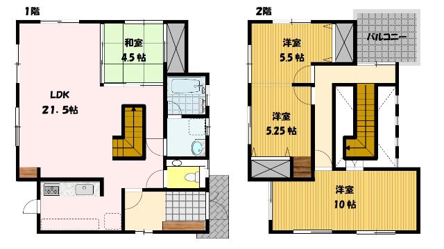三原2丁目戸建 間取り図画像