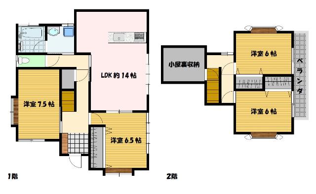 リフォーム後の間取り図です。
