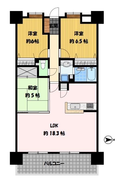 アルバガーデングランビュー東長崎 間取り図画像
