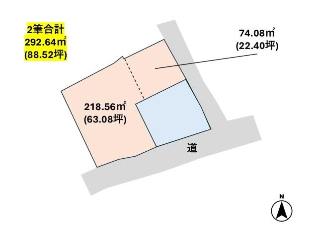 雲仙市小浜町北本町売地 区画図