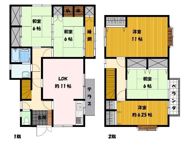 琴海大平町戸建 間取り図画像