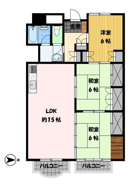 フォーレ長崎 間取り図画像