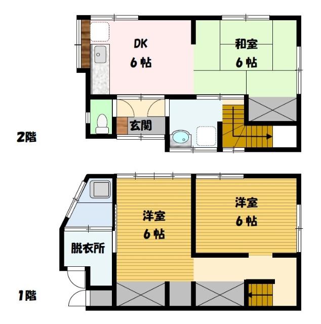 小菅町戸建 間取り図画像