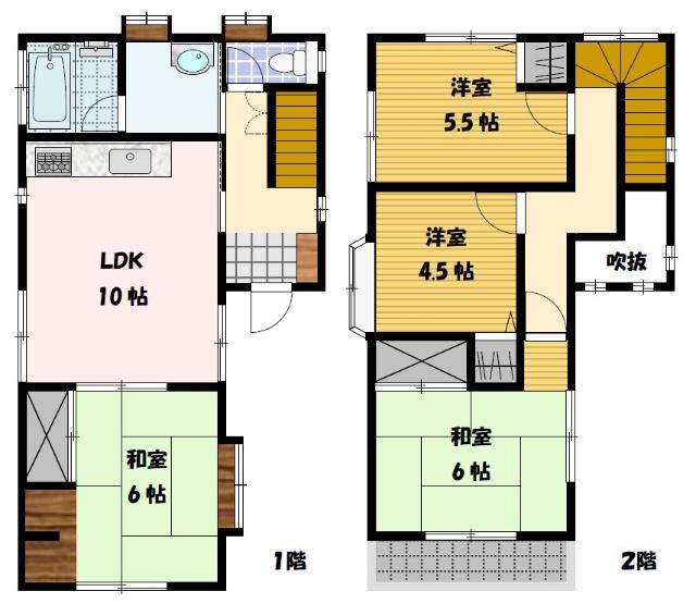 大手2丁目戸建 間取り図画像
