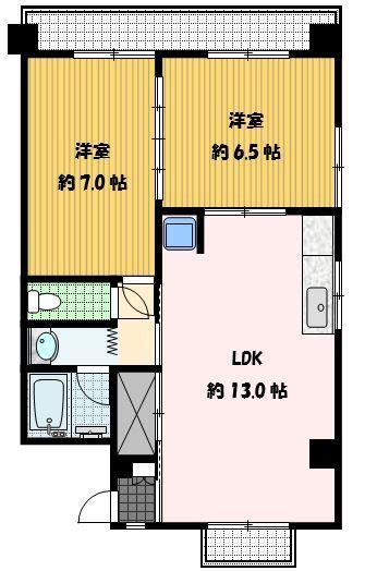 それぞれの居室に十分な広さを確保した間取