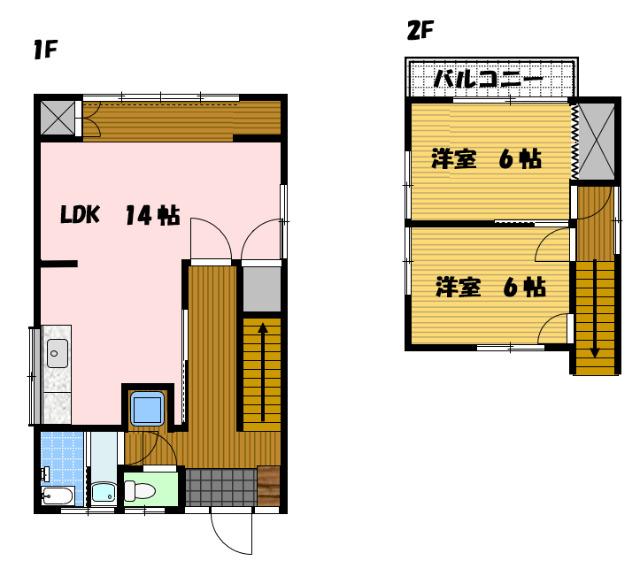 大手2丁目戸建 間取り図画像