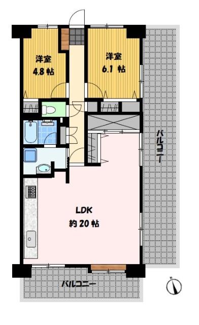 のむら中小島ガーデンヒルズ3号館 間取り図画像