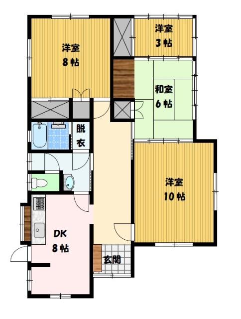 界2丁目戸建 間取り図画像