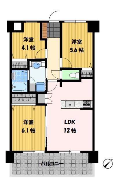 トーカンマンション昭和町 間取り図画像