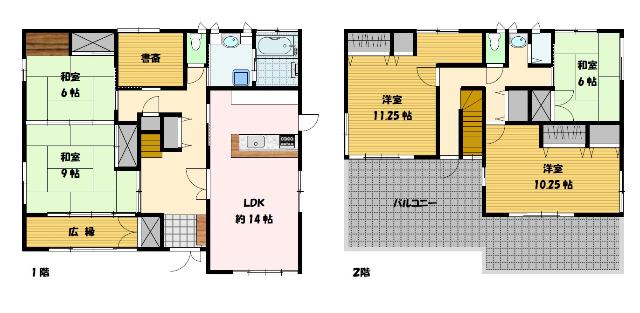彦見町戸建 間取り図画像