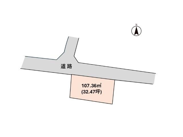 梁川町売地 区画図