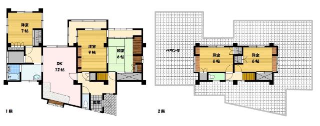 小江原2丁目戸建 間取り図画像