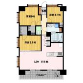 トーカンマンション麹屋町 間取り図画像
