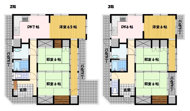 石神町戸建 間取り図画像