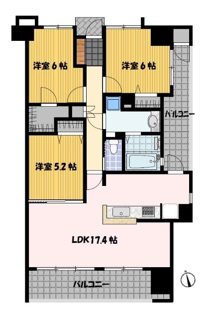 サーパス新大工 間取り図画像