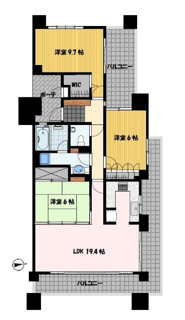 サーパス住吉公園 間取り図画像
