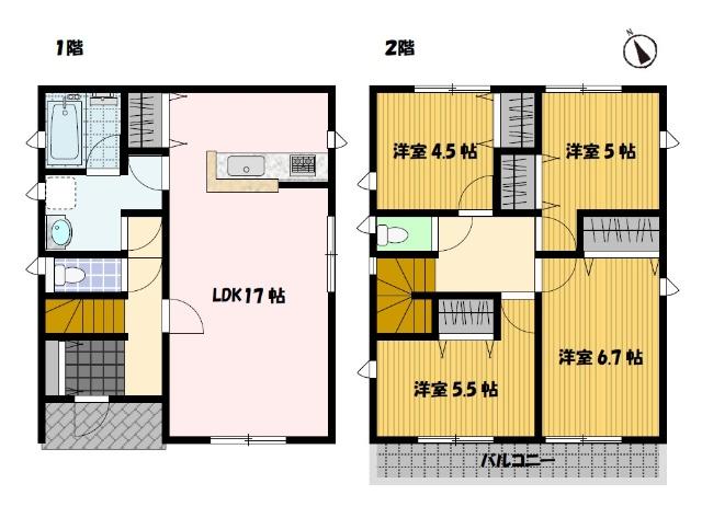 油木町第２　１号棟 間取り図画像