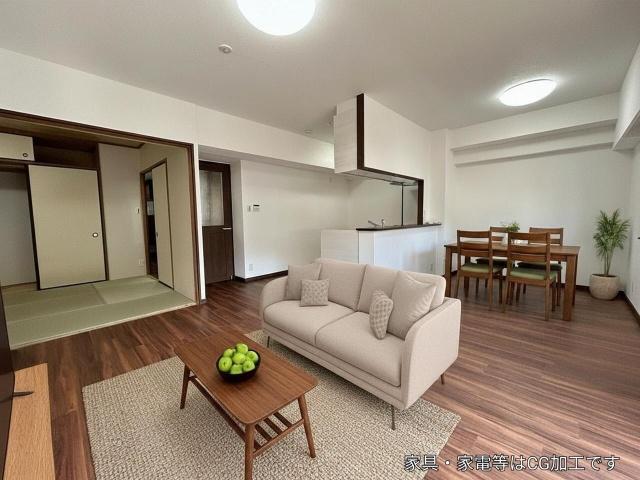 長崎市油木町中古マンション リビング
