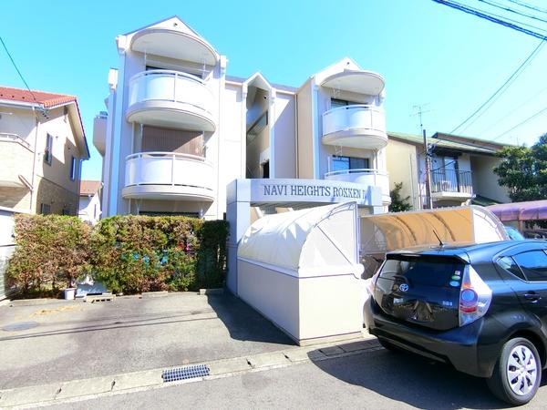 目の前に駐輪場あり