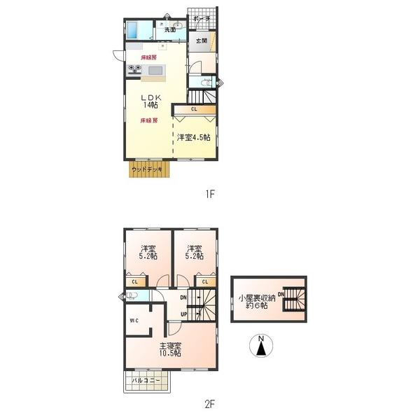 那加桜町3　中古戸建 間取り図画像