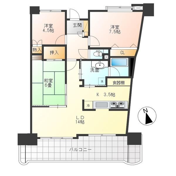 テラスノバ鵜沼 間取り図画像