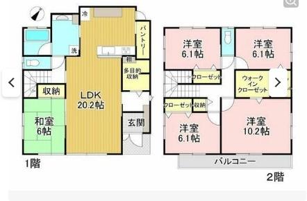 桜木町　戸建 間取り図画像