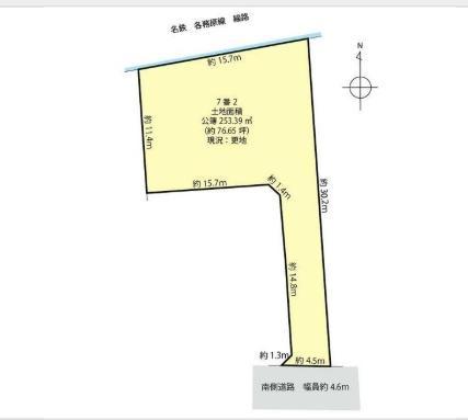 鵜沼各務原町2丁目　土地 区画図