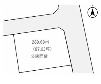 鵜沼朝日町　土地 区画図