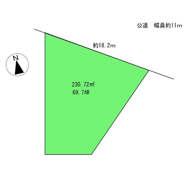 村雨町　土地 区画図
