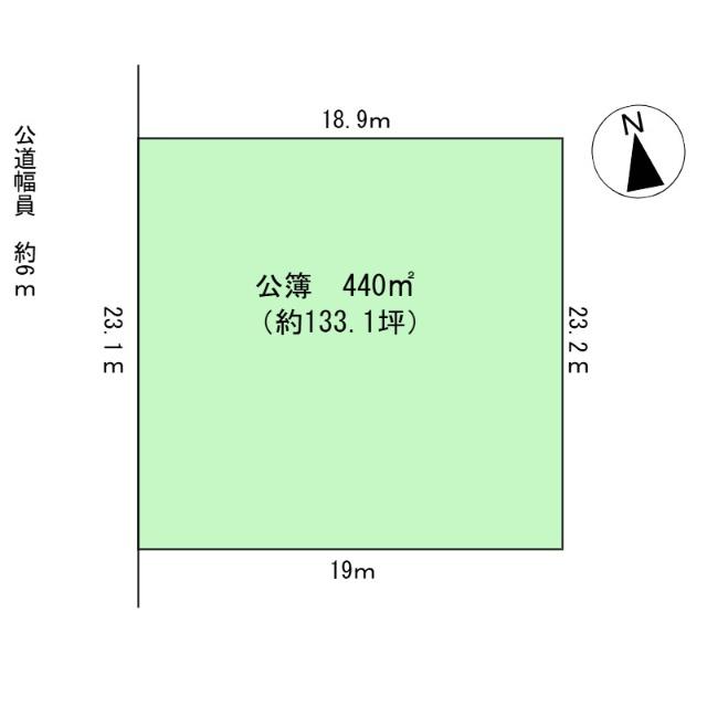 各務原市鵜沼東町7丁目　土地 区画図