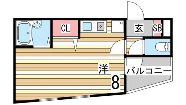 キャッスルアート御影 間取り図画像