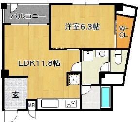 プリオーレリベルタ（202） 間取り図画像