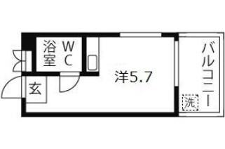 サンヴィラ三宮 間取り図画像