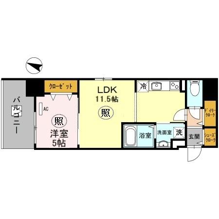 神戸Harborside　萬利Residence 間取り図画像