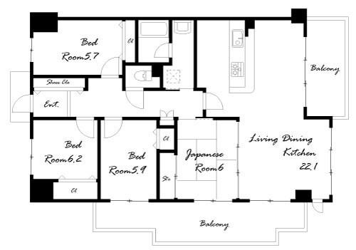 間取図(平面図)