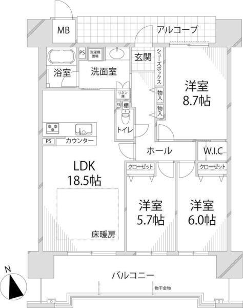 間取図(平面図)