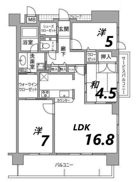間取図(平面図)