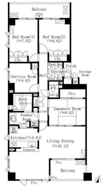 間取図(平面図)