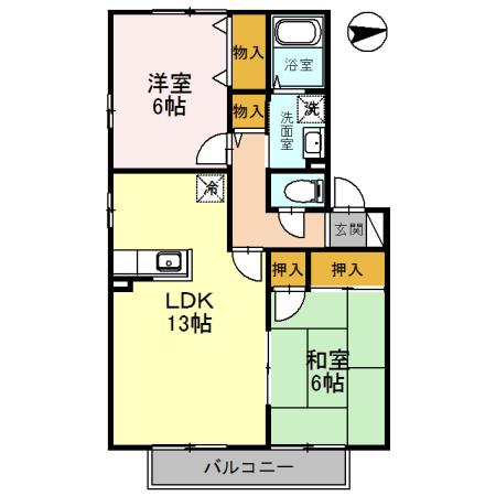 ＡＳＡＨＩ ２１ ＣＥＮＴＵＲＹ 間取り図画像